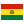 National flag of Plurinational State of Bolivia